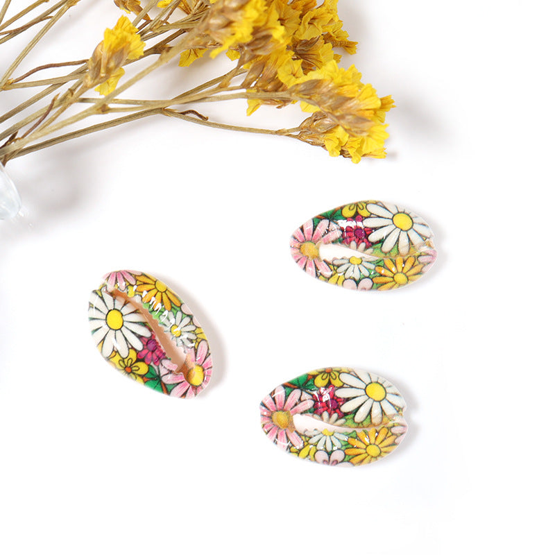 Al por mayor 20 piezas/paquete de caracol natural de concha pintada tortuga corta corta cuentas de concha